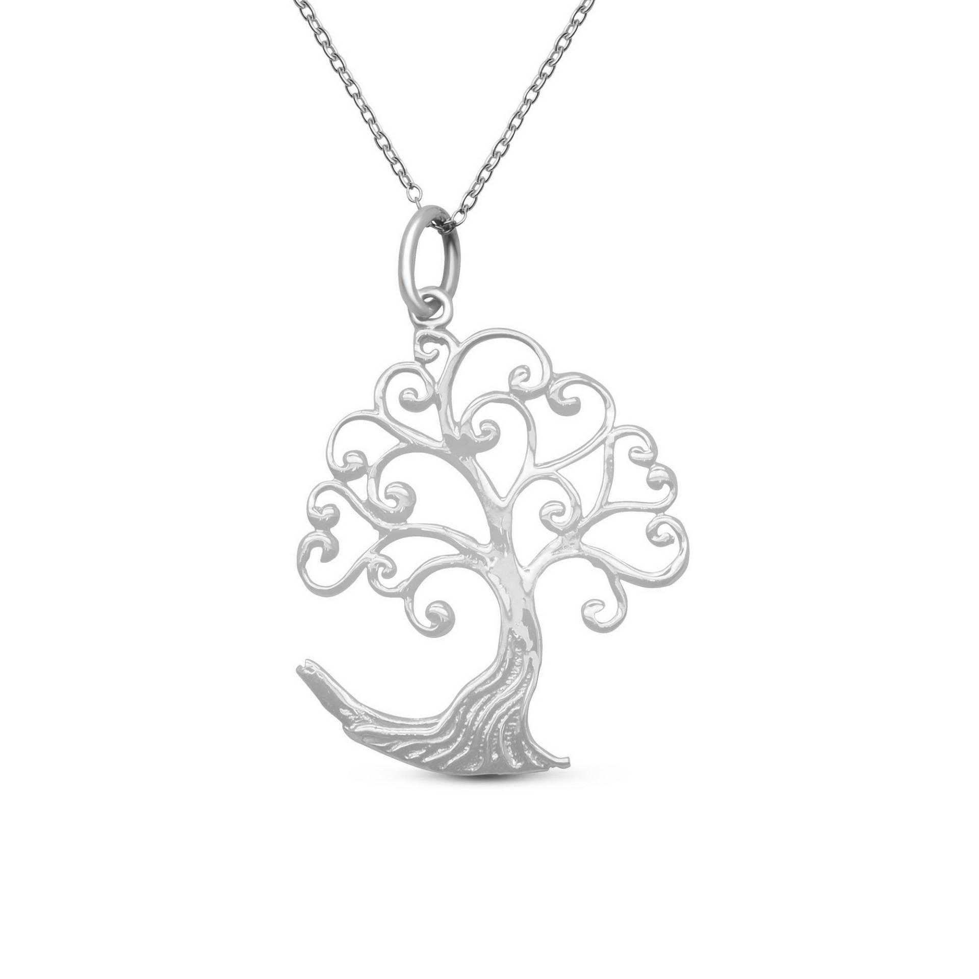 Baum Des Lebens Anhänger Halskette | Charme Silber Silhouette Baum Des Lebens Anhänger Halskette | Charme Silber Silhouette von AutumnLines