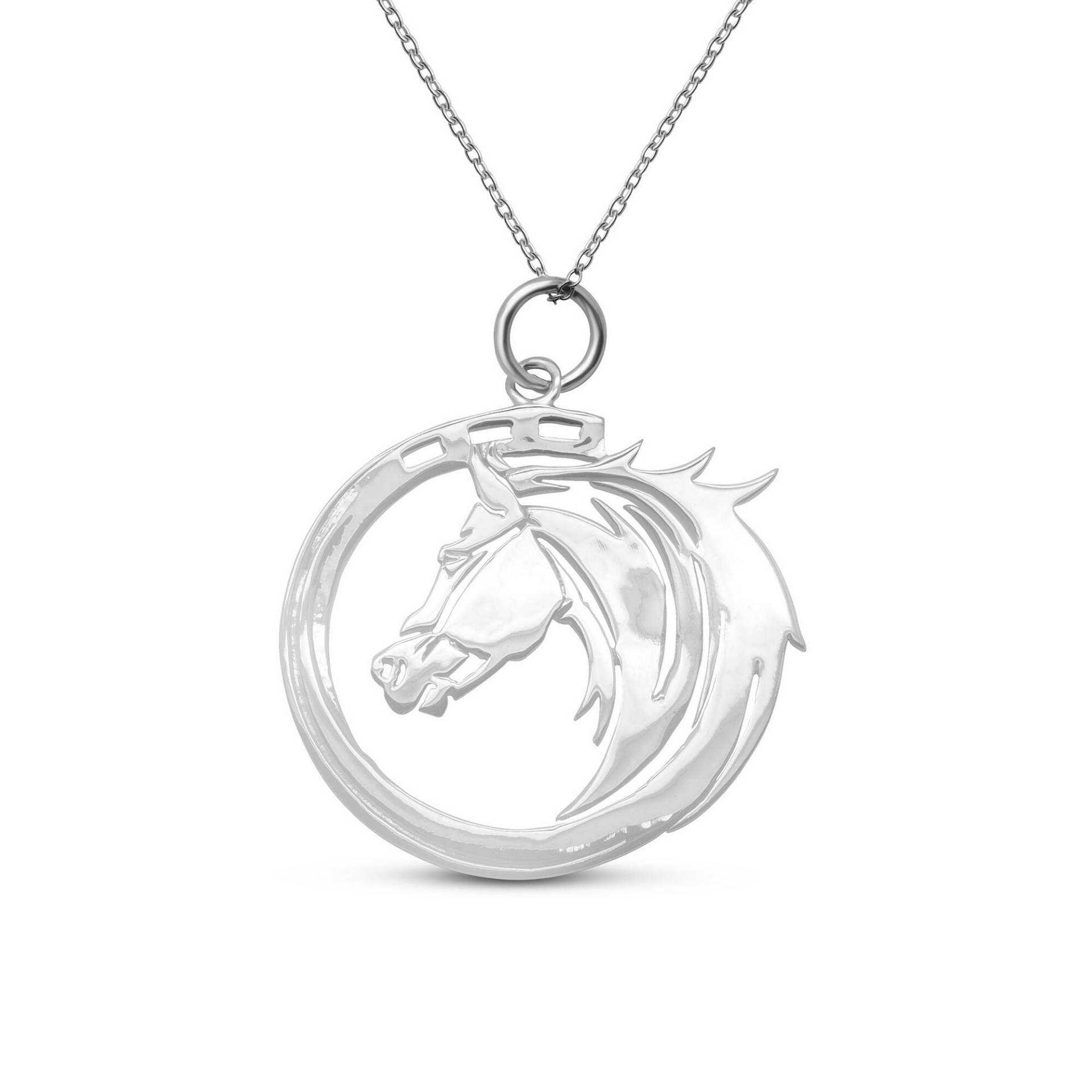 sterling Silber Pferd Anhänger Halskette, Reitschmuck Für Reiter sterling Silber Pferd Anhänger Halskette, Reitschmuck Für Reiter von AutumnLines