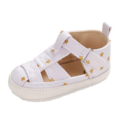 Auxm Babyschuhe für 0-18 Monate, Baby Jungen Weiche Sohle Sandalen Kleinkind Anti-Rutsch Sommer Krippe Erster Wanderer Schuhe von Auxm