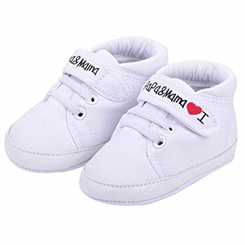 Auxma , Baby Jungen Krabbelschuhe & Puschen weiß weiß 6-12 Monat von Auxma