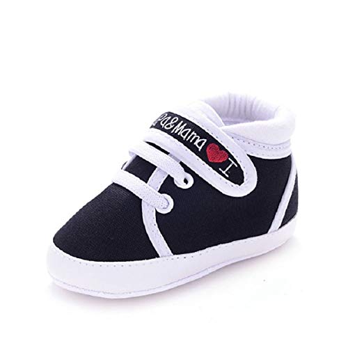 Auxma , Baby Jungen Lauflernschuhe schwarz schwarz 11CM / 0~6 Month von Unbekannt