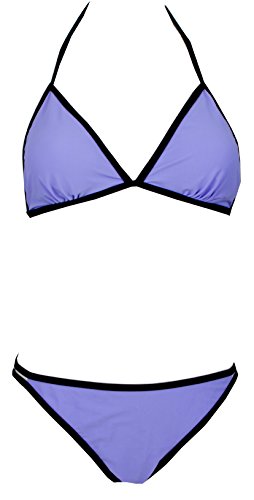 AvaMia Damen Bikini Set Bikinitop und Bikinihose Low mit Schnürbindung Grösse M von AvaMia