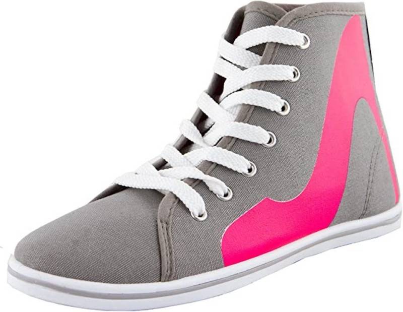 AvaMia Damen Sneaker Schnürschuhe Schuhe Turnschuhe Sneaker Damenturnschuhe Halbschuhe mit High Heel Aufdruck von AvaMia