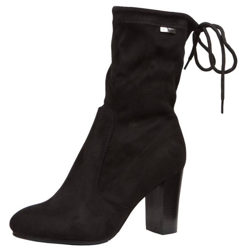 AvaMia Damenstiefel Damen Stiefel Wildlederoptik Kunstleder Westernstiefel Schlupfstiefel Stiefeletten High Heels Boots von AvaMia