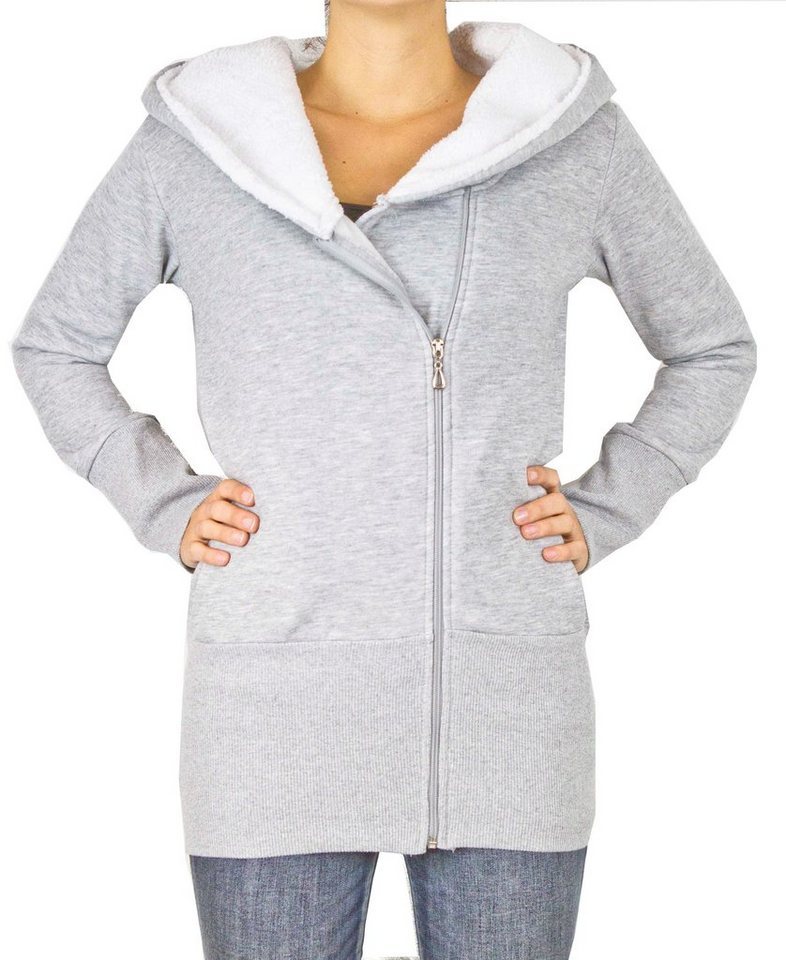 AvaMia Kapuzenpullover Damen Hoodie Kapuzenpullover Fleece Fütterung warm Kapuze Pullover Frauen Reißverschluss von AvaMia