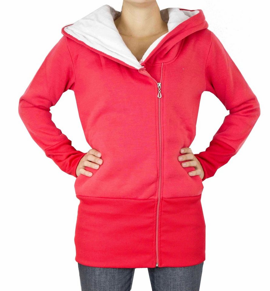 AvaMia Kapuzenpullover Damen Hoodie Kapuzenpullover Fleece Fütterung warm Kapuze Pullover Frauen Reißverschluss von AvaMia