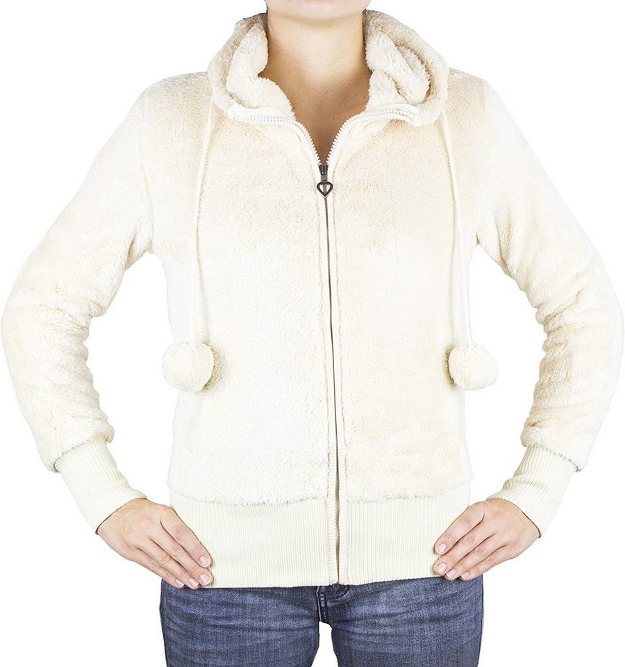 AvaMia Kapuzenpullover Damen Hoodie Kapuzenpullover mit Fleece 1794 Fütterung warm Kapuze Pullover Frauen Reißverschluss Teddy Fütterung Bommel Bommeln Damen Hoodie Kapuzenpullover mit Fleece 1794 Fütterung warm Kapuze Pullover Frauen Reißverschluss Teddy Fütterung Bommel Bommeln von AvaMia