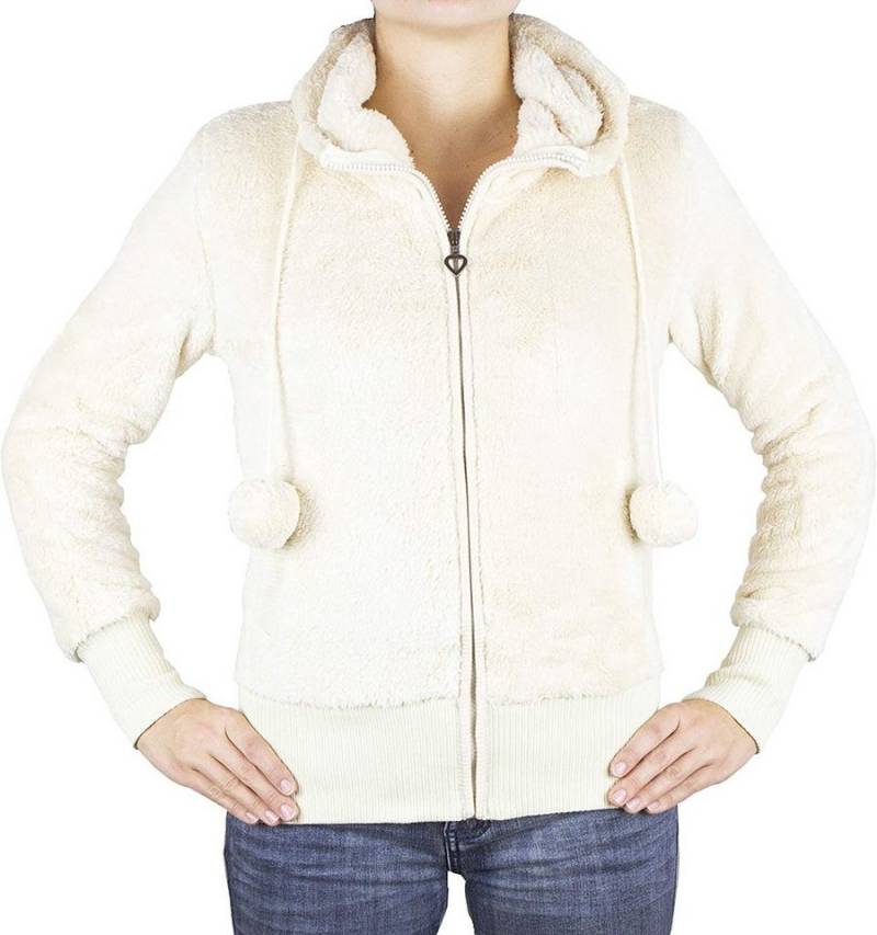 AvaMia Kapuzenpullover Damen Hoodie Kapuzenpullover mit Fleece 1794 Fütterung warm Pullover Frauen Reißverschluss Teddy Fütterung Bommel Bommeln von AvaMia
