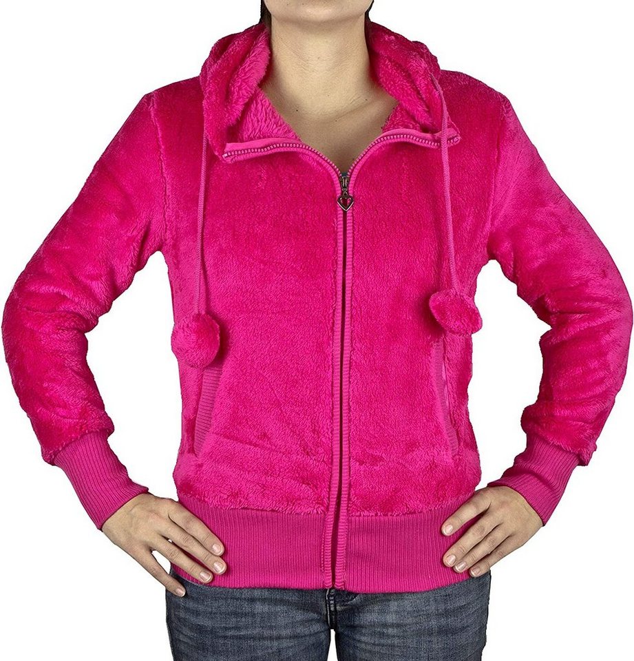 AvaMia Kapuzenpullover Damen Hoodie Kapuzenpullover mit Fleece 1794 Fütterung warm Kapuze Pullover Frauen Reißverschluss Teddy Fütterung Bommel Bommeln Damen Hoodie Kapuzenpullover mit Fleece 1794 Fütterung warm Kapuze Pullover Frauen Reißverschluss Teddy Fütterung Bommel Bommeln von AvaMia