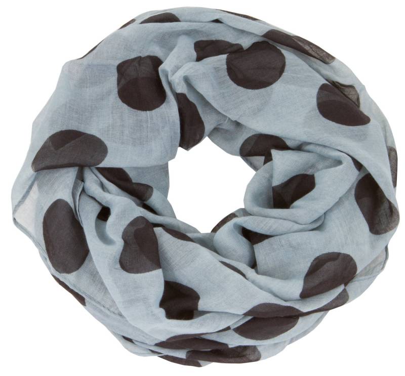 AvaMia Modeschal 4582-Punkte Loop Schal Schlauchschal mit Punkte gemustert, 80 x 170 cm von AvaMia