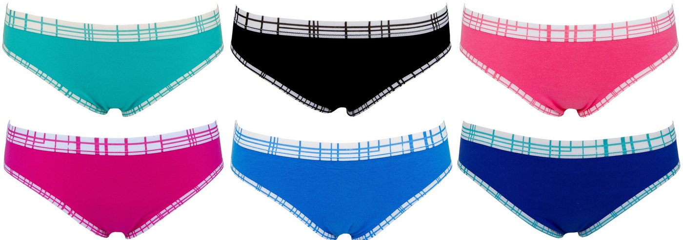 AvaMia Panty 6er Pack Pantys mit Spitze Uni Hotpants Hipster French Knickers Damen Teen 86927 (Spar-Set, 6er-Pack) 6er Pack Pantys mit Spitze Uni Hotpants Hipster French Knickers Damen Teen 86927 von AvaMia