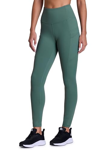 Avalanche Damen-Leggings, volle Länge, hohe Taille, mit Fleece gefüttert, mit Taschen, Pinnacle Sea Green, X-Groß von Avalanche