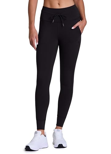 Avalanche Damen-Leggings mit Fleece-Futter und Kordelzug am Bund, enganliegende Jogger, Kniebeugenfest, Wander-Leggings mit Taschen, Schwarz, X-Klein Avalanche Damen-Leggings mit Fleece-Futter und Kordelzug am Bund, enganliegende Jogger, Kniebeugenfest, Wander-Leggings mit Taschen, Schwarz, X-Klein von Avalanche