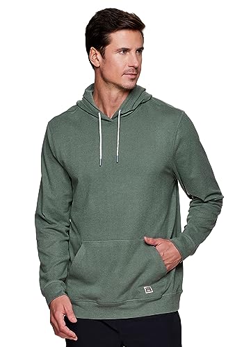 Avalanche Herren Leichter Fleece Hoodie mit Tasche Weiches Fleece Sweatshirt für Männer Relaxed Fit Kapuzen-Sweatshirt zum Wandern, Sea Green Heather, Large von Avalanche