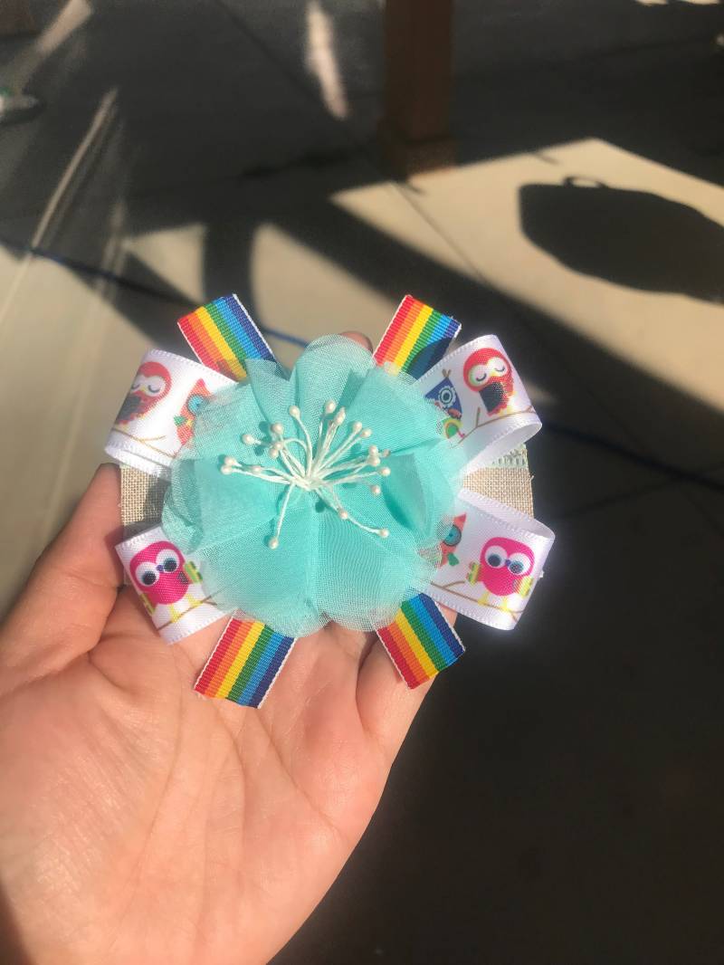 Blaue Jamine Haarspange Für Mädchen von Avaleehomegoods