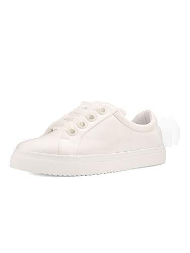 Braut Satin Sneaker Emily Brautschuhe Availia Bridal 36-40 Schuhe Ivory Schleife Schuhe Satin (38 EU) von Avalia