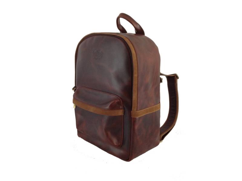 Handgemachte Antik Leder Rucksack von AvalloneLuxury