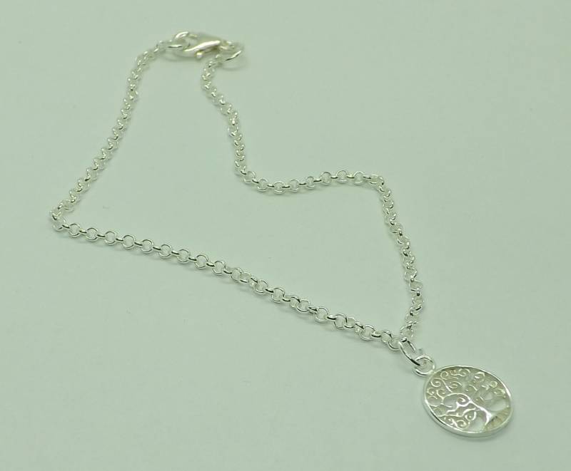 sterling Silber Baum Des Lebens Anhänger Fußkettchen Knöchel Armband Schmuck Geschenk Für Ihre Verstellbaren von AvalonSunsetDesigns