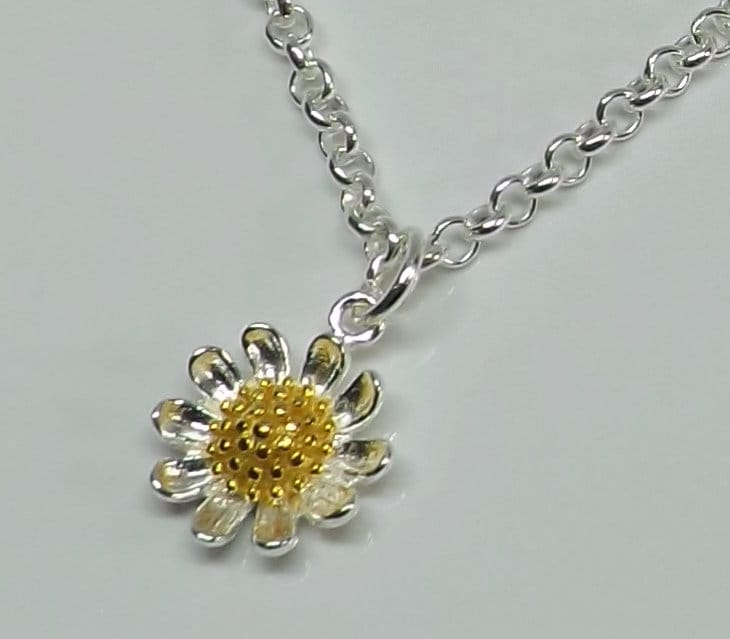 sterling Silber Daisy Blume Fußkettchen Knöchel Armband Vergoldet Geschenk Für Ihre Brautjungferngeschenk von AvalonSunsetDesigns