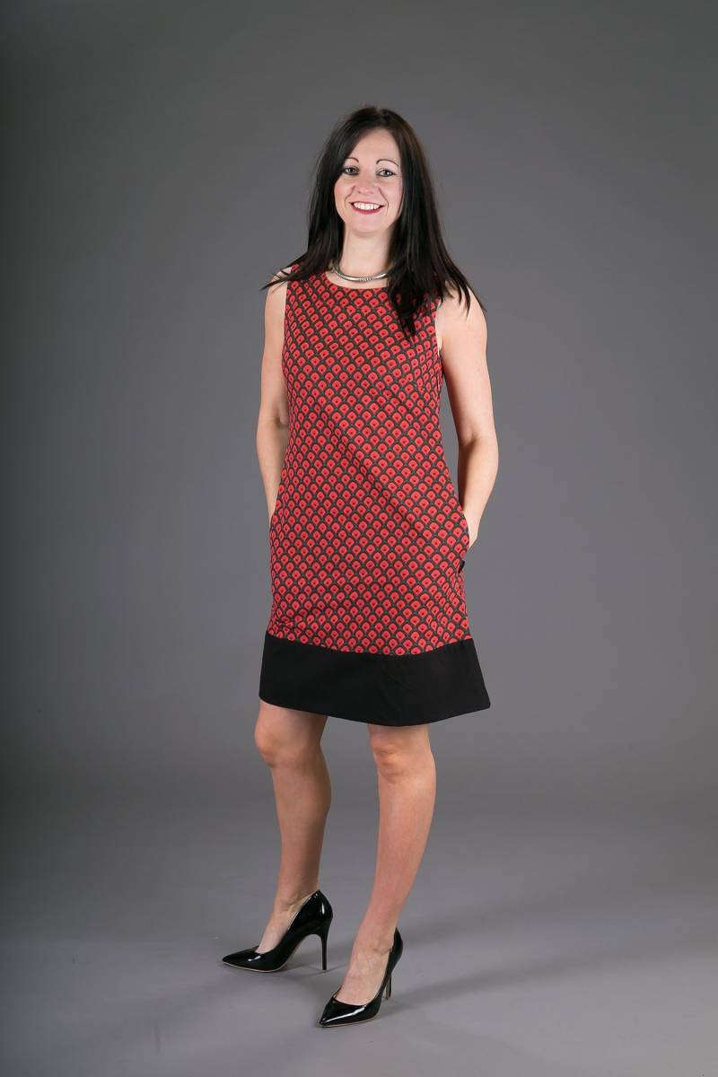 60Er Jahre Style Sommer Tunika Kleid Rot Druck Mit Taschen 60Er Jahre Style Sommer Tunika Kleid Rot Druck Mit Taschen von AvaloniaClothing