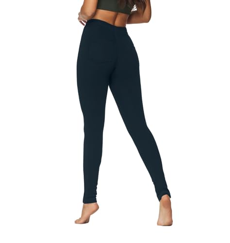 Avamiqamelli Damen Hose Jeggings Jeansoptik Treggings Röhrenhose Stretchhose Jeans Look (erhältlich in Große Größen, Plus Size) av60 Blau 44 Reg von Avamiqamelli