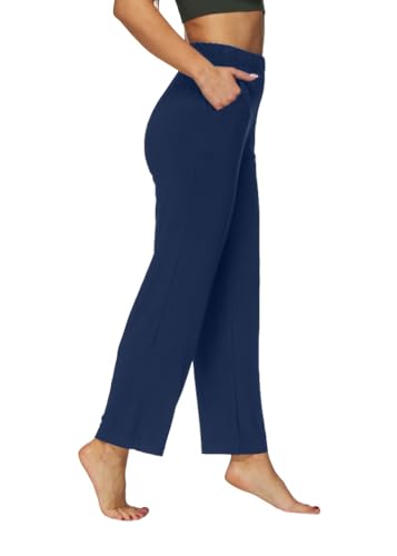 Avamiqamelli Damen Weite Hose Stretch Jogginghose Sporthose Lang Yogahose mit Taschen Bequem Wide Leg Große Größen Freizeithose av61 Dunkelblau 50 Reg Avamiqamelli Damen Weite Hose Stretch Jogginghose Sporthose Lang Yogahose mit Taschen Bequem Wide Leg Große Größen Freizeithose av61 Dunkelblau 50 Reg von Avamiqamelli