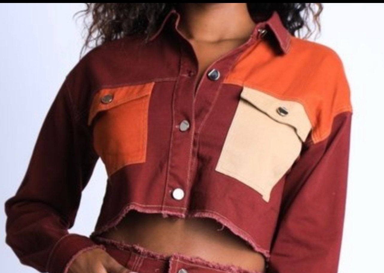 Color Block Patch Jacke von AvanciApparel
