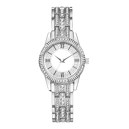 Avaner Damen Uhren Armbanduhr Analog Quarzuhr für Damen mit Voll Diamant Gehäuse Abnehmbares Armband von Avaner
