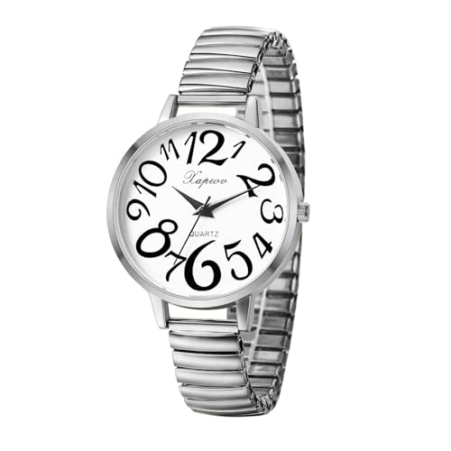 Avaner Armbanduhr Damenuhren mit großes Zifferblatt LEICHT ZU LESEN Analog Quarzuhr mit elastische Armband für Frauen Avaner Armbanduhr Damenuhren mit großes Zifferblatt LEICHT ZU LESEN Analog Quarzuhr mit elastische Armband für Frauen von Avaner