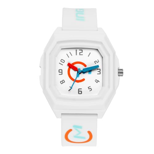 Avaner Armbanduhr Kinderuhren für Teenager: Sportliche wasserdichte Analoge Quadratische Uhr Silikonarmband Jelly Uhr Weiß für Jungen und Mädchen von Avaner