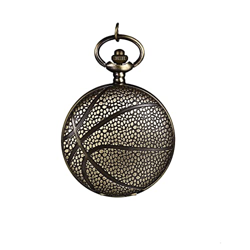 Avaner Taschenuhr mit Kette Basketball Analoge Quarz Taschenuhr mit Arabische Ziffern Pocket Watch für Frauen Männer von Avaner