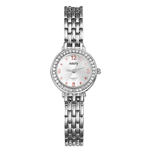 Avaner Damen Uhren Armbanduhr Analog Quarzuhr für Damen mit Voll Diamant Gehäuse Abnehmbares Armband von Avaner