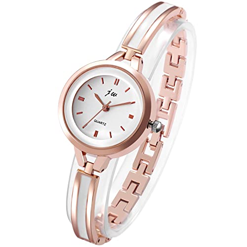 Avaner Damenuhr mit runde Strass römische Ziffern Zifferblatt Analog Quarzwerk Uhr Damen Armbanduhr für Frauen Als Geschenk von Avaner