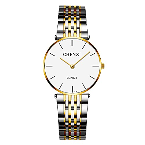 Avaner Armbanduhr Herrenuhren Damenuhren aus Edelstahl mit Schlichter modischer Balkenskala, Analog Quarzuhr mit Edelstahlarmband für Männer Frauen Paare Avaner Armbanduhr Herrenuhren Damenuhren aus Edelstahl mit Schlichter modischer Balkenskala, Analog Quarzuhr mit Edelstahlarmband für Männer Frauen Paare von Avaner