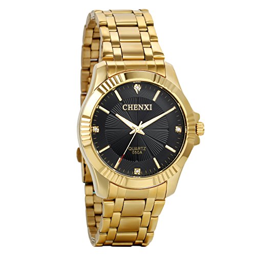 Avaner Herren Armbanduhr Multifunktionsuhr DREI Zeitzonenanzeige mit Edelstahl Analog Quarzwerk wasserdichte Business Uhr für Männer von Avaner