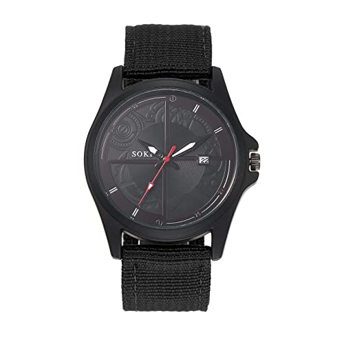 Avaner Herren Uhr Armbanduhr mit Nylon Armband Kalender Funktion Quarzwerk Uhr Analoge Anzeige Männer Uhren Watches Schwarz/Braun/Grün von Avaner