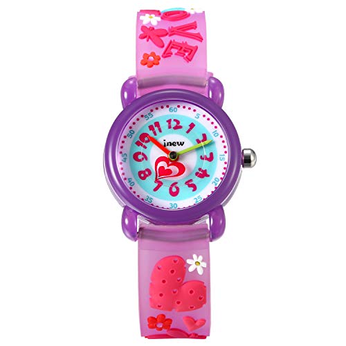 Avaner Kinderuhr Armbanduhr Kinder Uhr 3D Cute Cartoon Kinderuhren mit Silikon Armband Wasserdicht Lernuhr Schüleruhr Bunt lebendig Kids Watch für Jungen Mädchen von Avaner