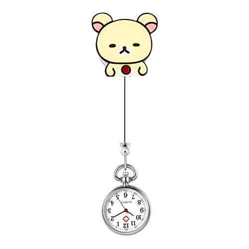 Avaner Krankenschwester Taschenuhr Einziehbare Schwesternuhr zum Aufhängen Acryl Cartoon Design Tragbare Ansteckuhr mit Clips FOB Uhr Kitteluhr Medical Pflegeruhr für Männer Frauen Avaner Krankenschwester Taschenuhr Einziehbare Schwesternuhr zum Aufhängen Acryl Cartoon Design Tragbare Ansteckuhr mit Clips FOB Uhr Kitteluhr Medical Pflegeruhr für Männer Frauen von Avaner