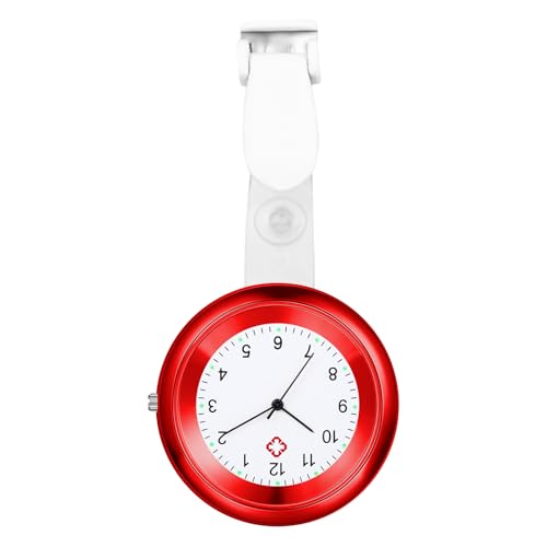 Avaner Krankenschwesteruhr Damen Schwesternuhr mit Clip: Analog Quarzwerk Pflegeruhr mit Pin Ansteckuhr FOB Taschenuhr für Medical Männer Frauen von Avaner