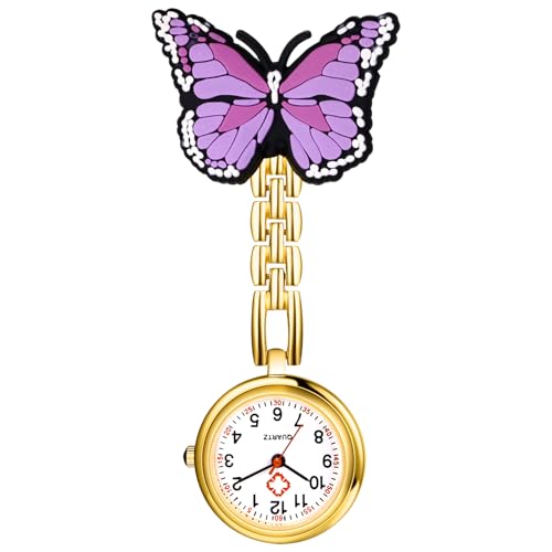 Avaner Krankenschwesteruhr mit Clip Cartoon Schmetterling: Schwesteruhr Taschenuhr mit Brosche Arbeitsuhr Kitteluhr FOB Uhr Pflegeruhr Anlog Quarzuhr für Arzt Doktor Krankenschwester Medical Avaner Krankenschwesteruhr mit Clip Cartoon Schmetterling: Schwesteruhr Taschenuhr mit Brosche Arbeitsuhr Kitteluhr FOB Uhr Pflegeruhr Anlog Quarzuhr für Arzt Doktor Krankenschwester Medical von Avaner