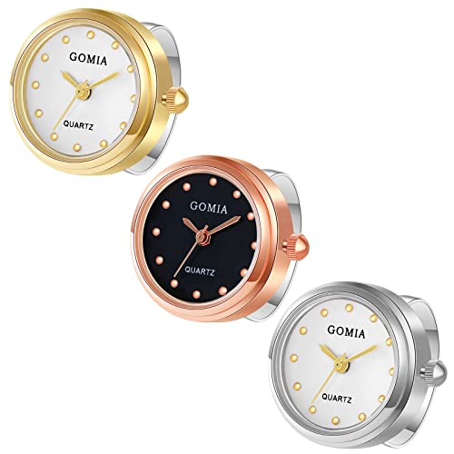 Avaner Ringuhr Fingeruhr mit Rundes Gehäuse Punkt Skala Zifferblatt Verstellbarer Ring 3ATM Wasserdicht Ring Uhr Finger Uhr ALS GESHCNEKE für Damen Avaner Ringuhr Fingeruhr mit Rundes Gehäuse Punkt Skala Zifferblatt Verstellbarer Ring 3ATM Wasserdicht Ring Uhr Finger Uhr ALS GESHCNEKE für Damen von Avaner