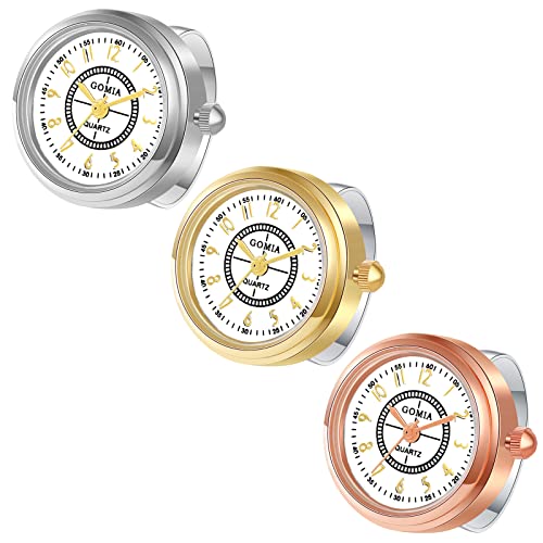 Avaner Ringuhr Fingeruhr mit rundes Gehäuse römischen Ziffern Verstellbarer Ring 3ATM Wasserdicht Ring Uhr Finger Uhr ALS GESHCNEKE für Damen Avaner Ringuhr Fingeruhr mit rundes Gehäuse römischen Ziffern Verstellbarer Ring 3ATM Wasserdicht Ring Uhr Finger Uhr ALS GESHCNEKE für Damen von Avaner