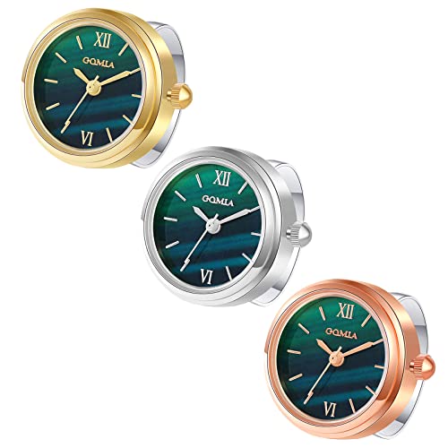Avaner Ringuhr Fingeruhr mit rundes Gehäuse römisches Zifferblatt Verstellbarer Ring 3ATM Wasserdicht Ring Uhr Finger Uhr ALS GESHCNEKE für Damen Avaner Ringuhr Fingeruhr mit rundes Gehäuse römisches Zifferblatt Verstellbarer Ring 3ATM Wasserdicht Ring Uhr Finger Uhr ALS GESHCNEKE für Damen von Avaner