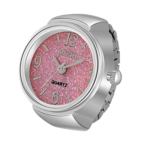 Avaner Ringuhr Modische Fingeruhr mit Ziffernskala Einfach Rund Fingerring Uhr mit elastischem Band Analog Quarz Ring Uhr Uhrenring für Herren Damen Avaner Ringuhr Modische Fingeruhr mit Ziffernskala Einfach Rund Fingerring Uhr mit elastischem Band Analog Quarz Ring Uhr Uhrenring für Herren Damen von Avaner