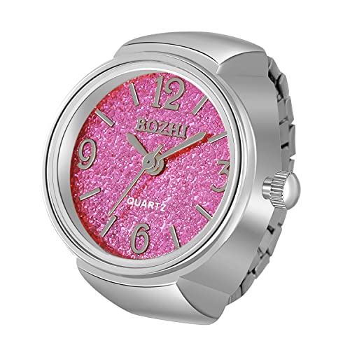 Avaner Ringuhr Modische Fingeruhr mit Ziffernskala Einfach Rund Fingerring Uhr mit elastischem Band Analog Quarz Ring Uhr Uhrenring für Herren Damen Avaner Ringuhr Modische Fingeruhr mit Ziffernskala Einfach Rund Fingerring Uhr mit elastischem Band Analog Quarz Ring Uhr Uhrenring für Herren Damen von Avaner