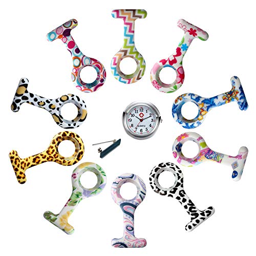 Avaner Silikon Krankenschwesteruhr Vintage Muster Design Rund Revers Uhr Pin-on Brosche Fob Uhr Analog Quarz Hängende Taschenuhr für Arzt Doktor Krankenschwester Medical Avaner Silikon Krankenschwesteruhr Vintage Muster Design Rund Revers Uhr Pin-on Brosche Fob Uhr Analog Quarz Hängende Taschenuhr für Arzt Doktor Krankenschwester Medical von Avaner