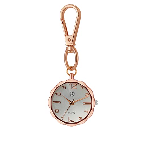 Avaner Taschenuhr mit großes Zifferblatt Rucksack Schlüsselanhänger Uhr Schwesternuhren mit Clip Pocket Watch für Damen Herren Jungen Mädchen von Avaner