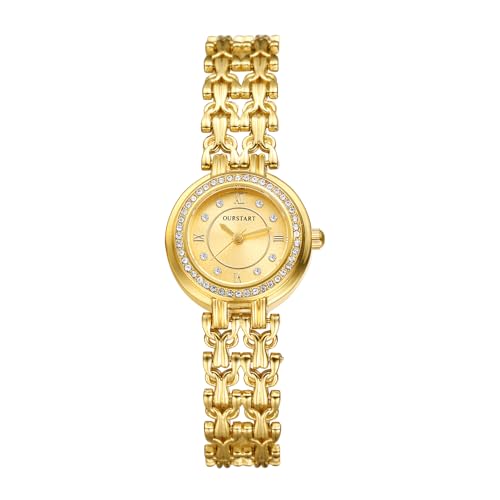 Avaner Uhren Damen Diamant Armbanduhr: Damenuhr mit Abnehmbarem Armband Diamantskala Analog Quarzuhr Armbanduhr Geschenk für Frauen Mädchen von Avaner