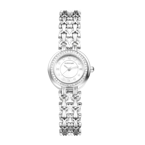 Avaner Uhren Damen Diamant Armbanduhr: Damenuhr mit Abnehmbarem Armband Diamantskala Analog Quarzuhr Armbanduhr Geschenk für Frauen Mädchen von Avaner