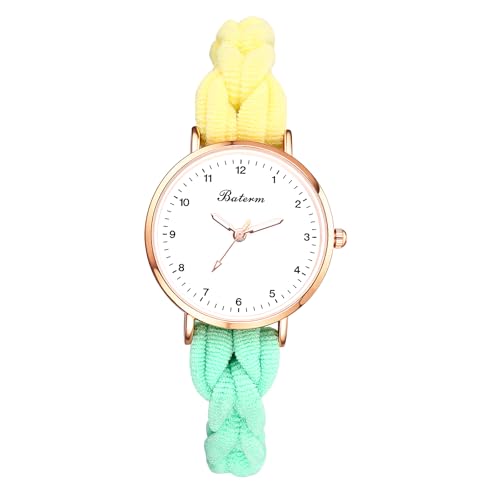 Avaner Uhren Damen Elastisches Haarband: Gewebte Damenuhr mit Arabischen Ziffern Exquisite Armbanduhr Analog Quarzuhr für Frauen Mädchen von Avaner